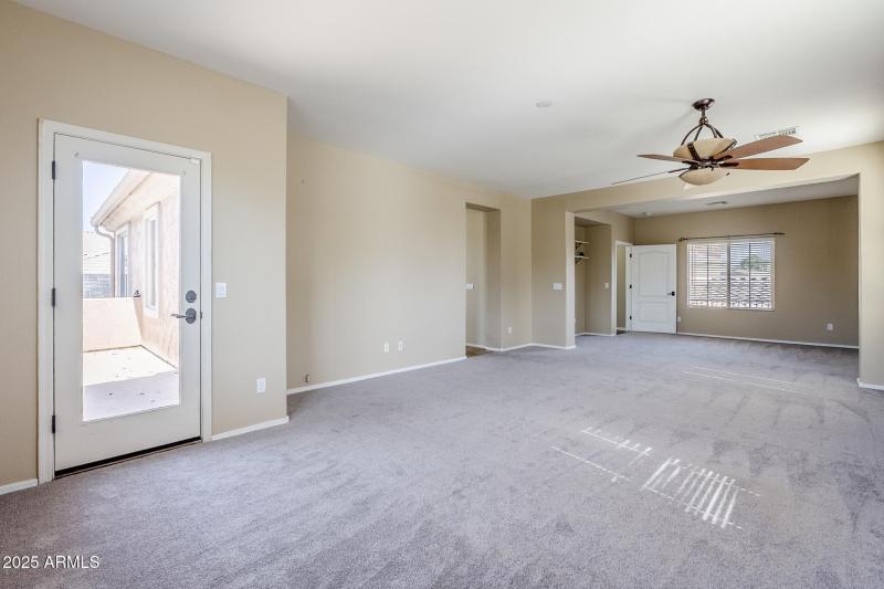 Primary bedroom- balcony door
