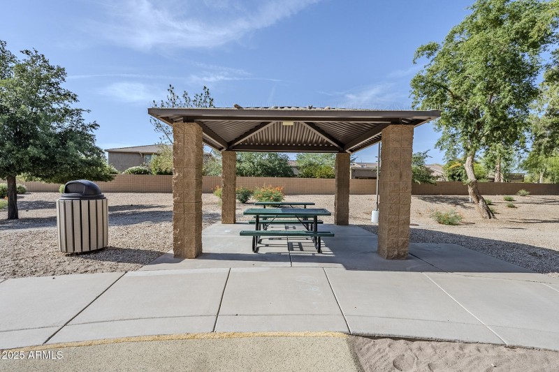 Ramada & picnic tables