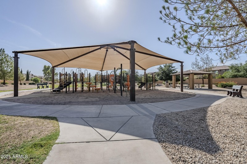 Shaded play equipment