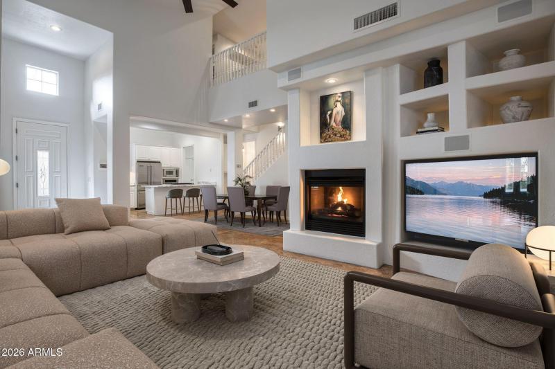 Livingroom view to kitchen