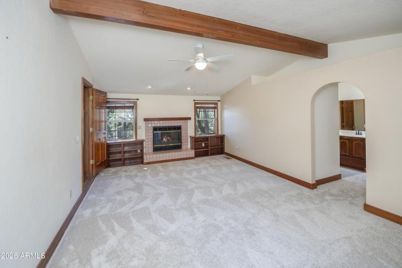 Master Bedroom with Fireplace
