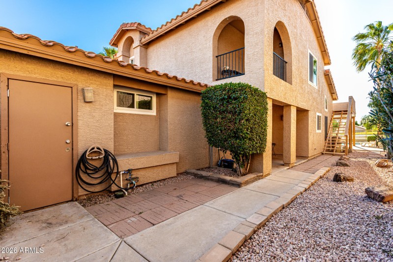 Private courtyard area