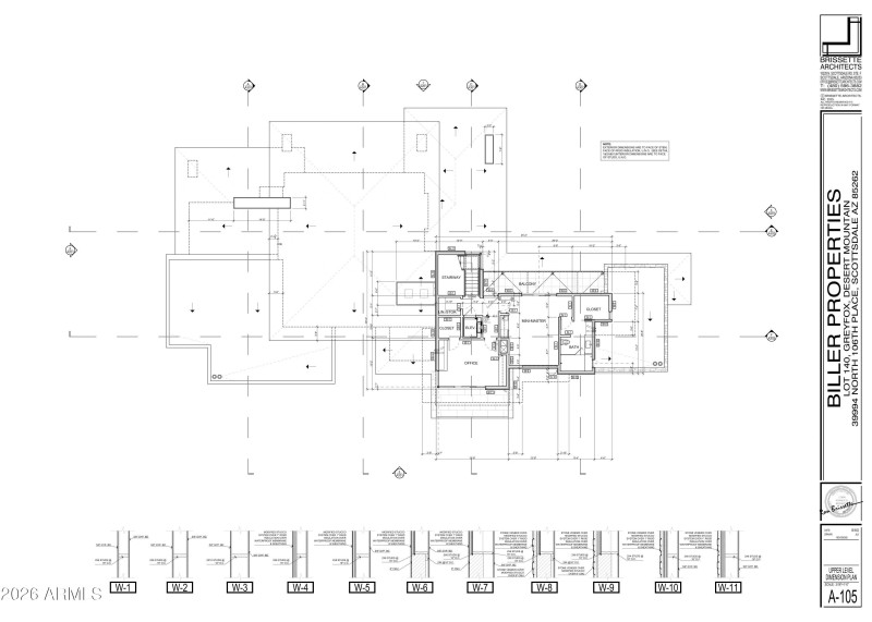 14 A-105(UPPER LVL DIMENSION PLAN)-A-105