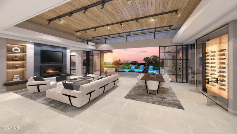 Great room looking at beautiful sunsets