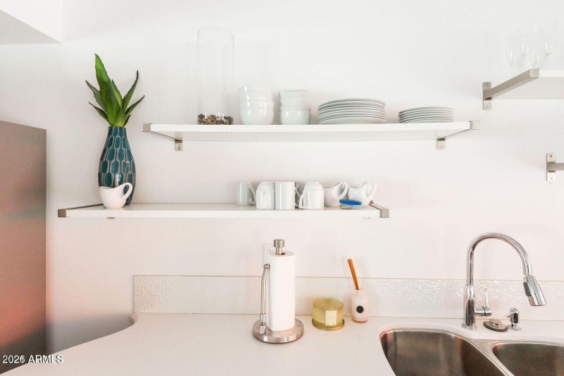 Kitchen stocked with dining necessities