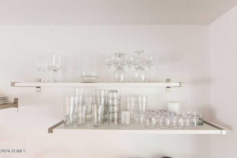 Kitchen stocked with dining necessities