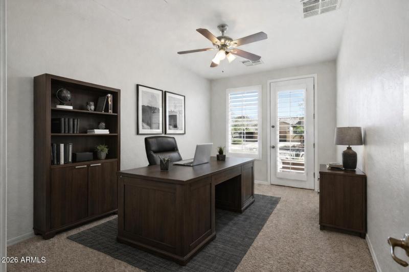 Main Floor Office with Exterior Entrance