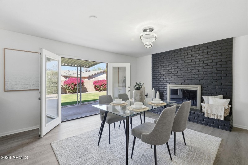 French Doors to Covered Patio