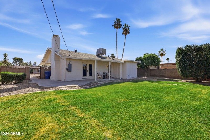 Backyard with Mature Trees