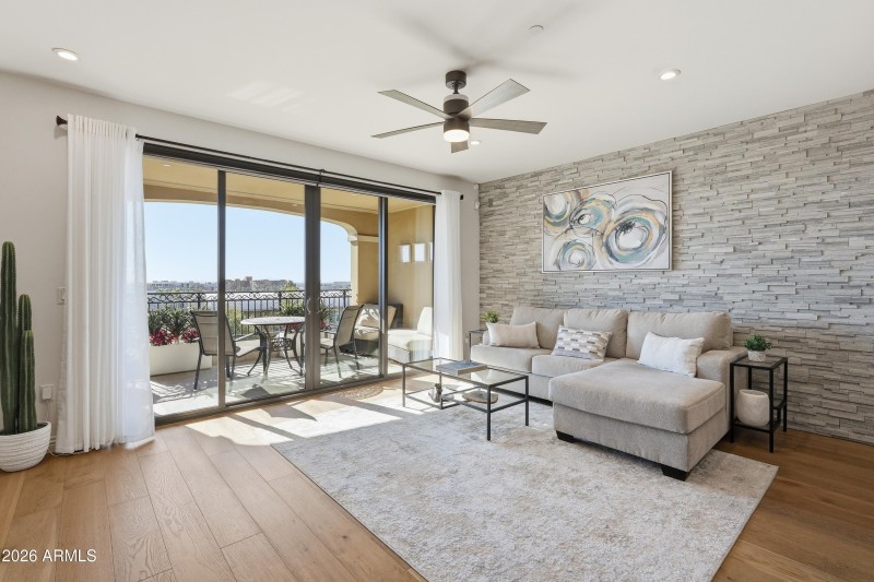 Canal, mountain & city views