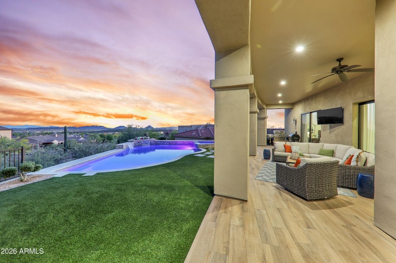 Back Exterior at Dusk 5