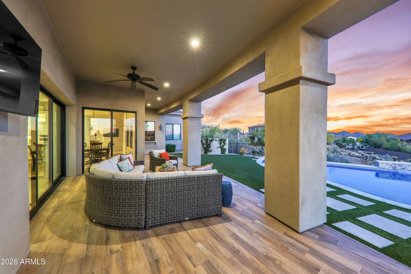 Back Exterior at Dusk