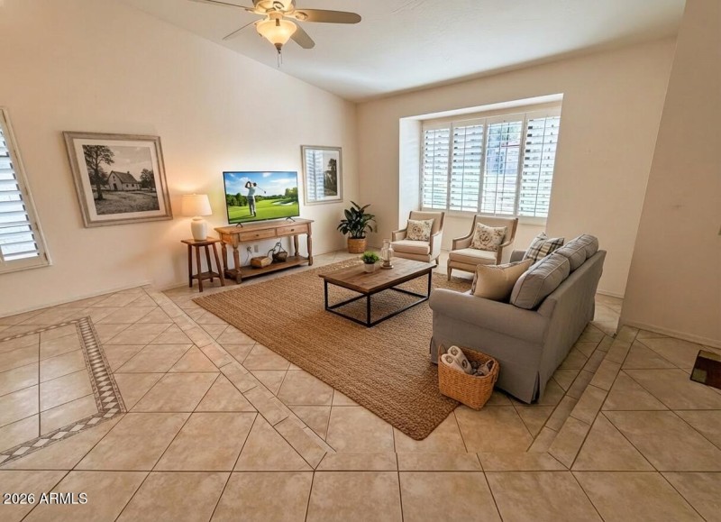 Living Room Virtually Staged