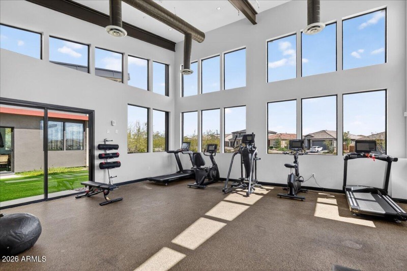 Fitness Room with Yoga Lawn