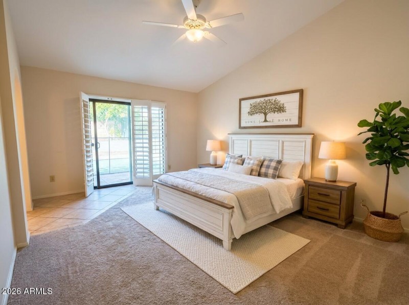 Primary Bedroom Virtually Staged