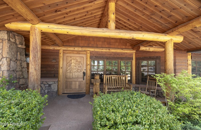 Front entry and porch