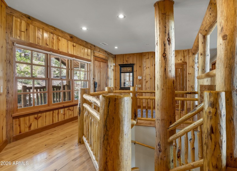 Gorgeous woodwork throughout
