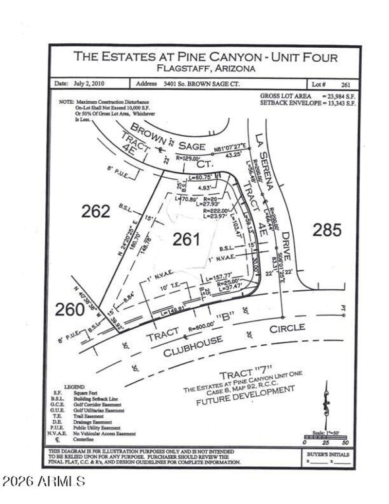Lot 261 - Plat Map