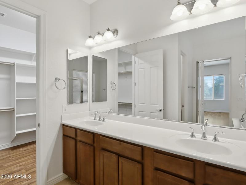 Primary Bath with Double Sinks