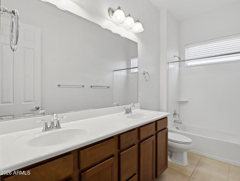 Hall Bath with Double Sinks