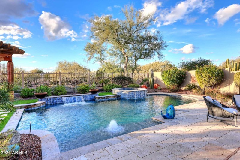 Heated salt water pool