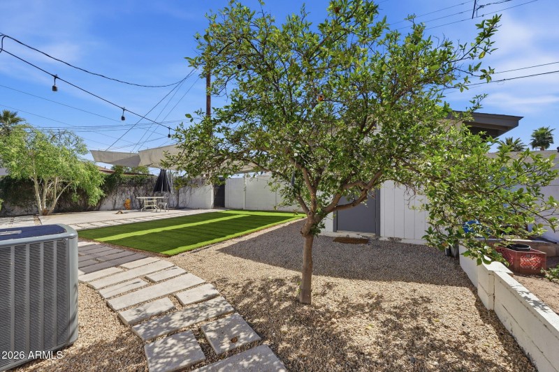 Backyard with views of Papago