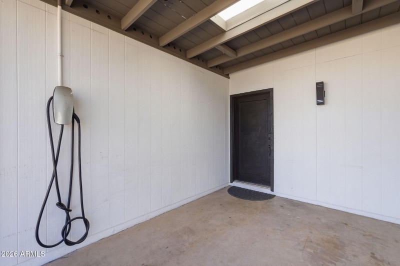 Single Carport w/Electric Car Charger