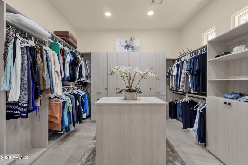 Primary Closet with Built-ins