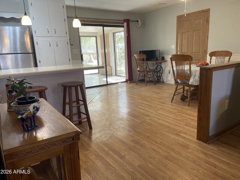 Living room to kitchen