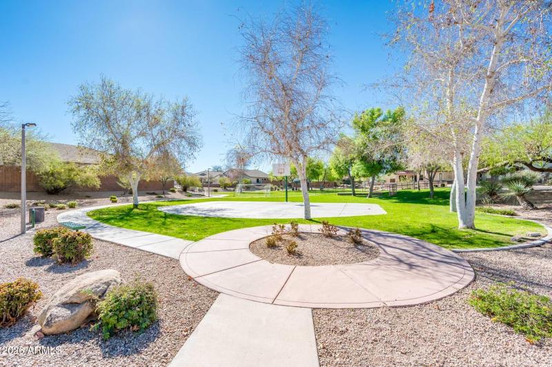 Basketball Court and Walking Paths