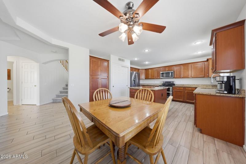 Kitchen Viewed From Family Room