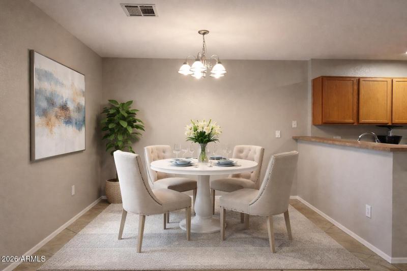 DINING ROOM VIRTUALLY STAGED