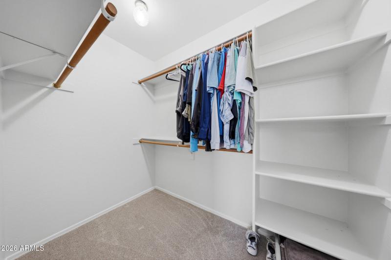 Master walk-in closet