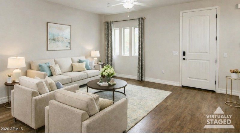 Living Room - Virtually Staged