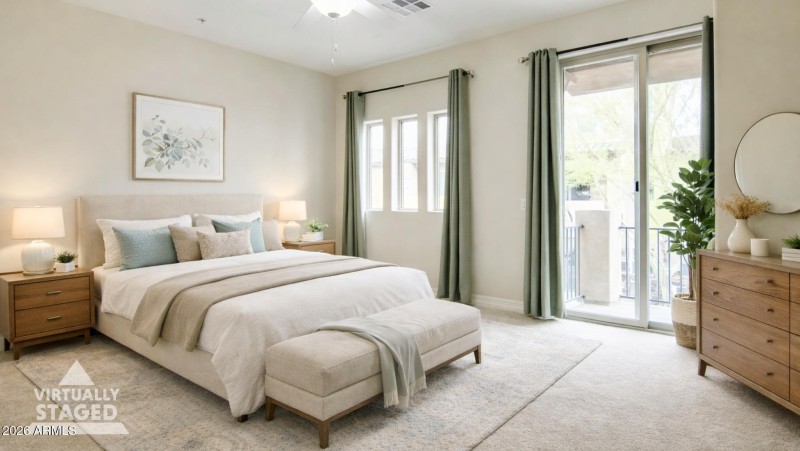 Primary Bedroom - Virtually Staged