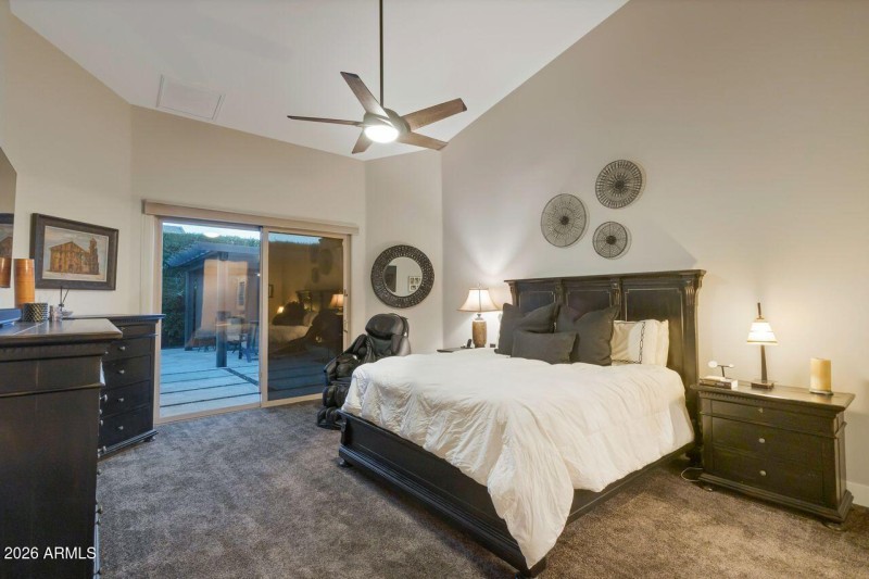 Primary Suite private patio access.