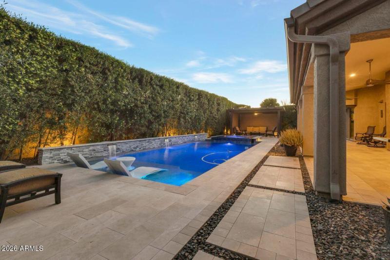 Custom hardscape expands living.