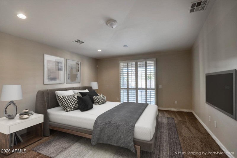 Master Bedroom Staged