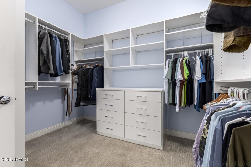 Master walk in closet
