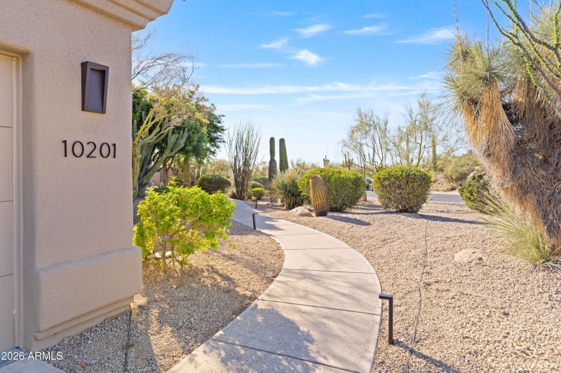 Walk up to the Front Entrance