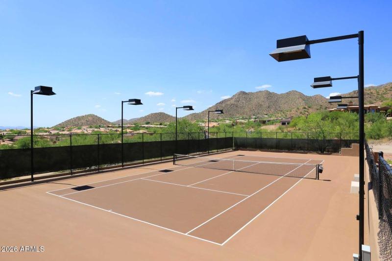 Scottsdale Mountain-Lighted Tennis Court