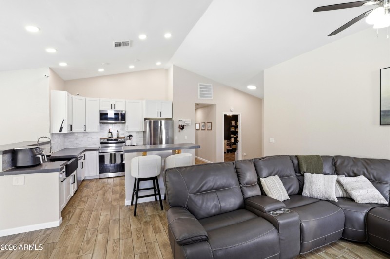 View towards kitchen