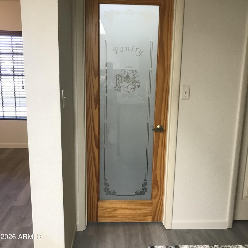Pantry glass door