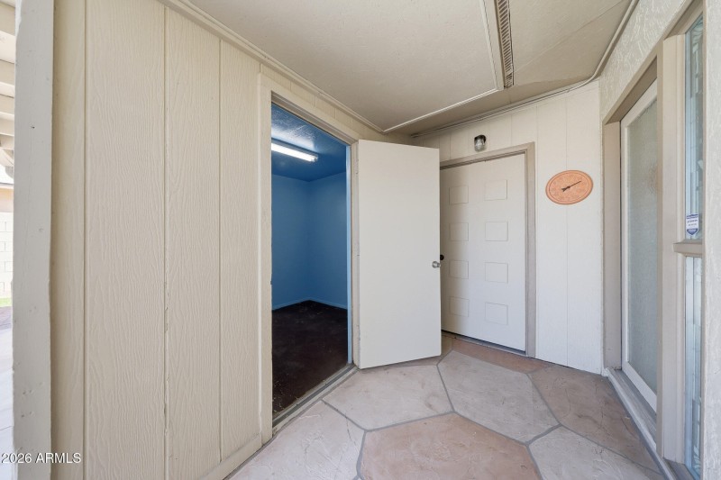 Entrance to storage room