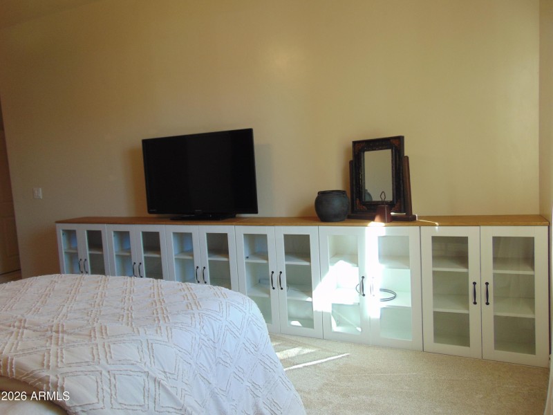 Glass faced cabinets