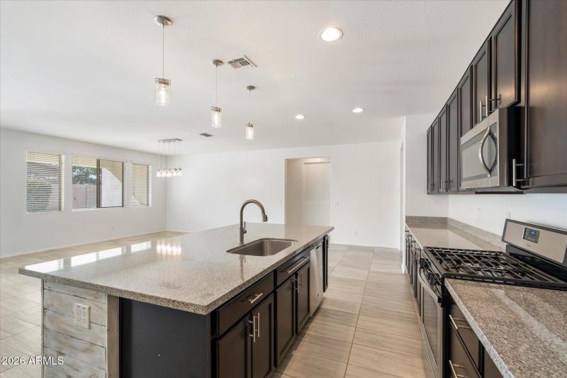 Kitchen with Oversized Island