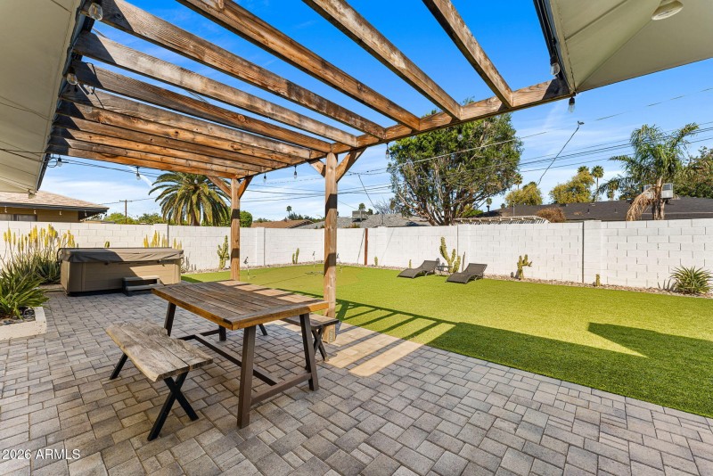 Back Patio and Hot Tub