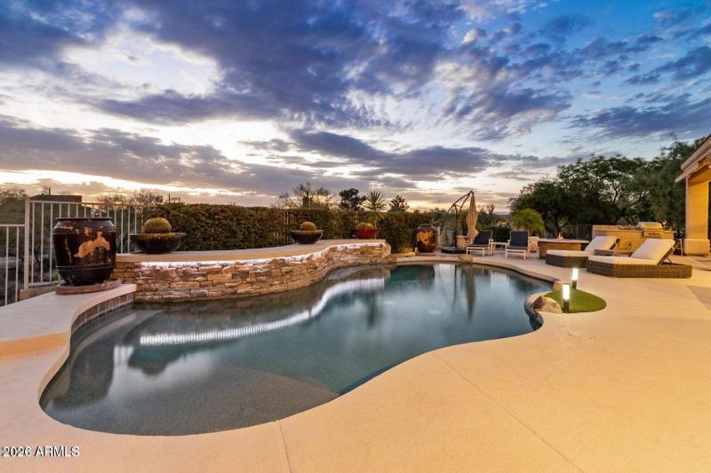 6002 Backyard at sunset