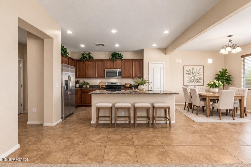 Kitchen Barstools at counter