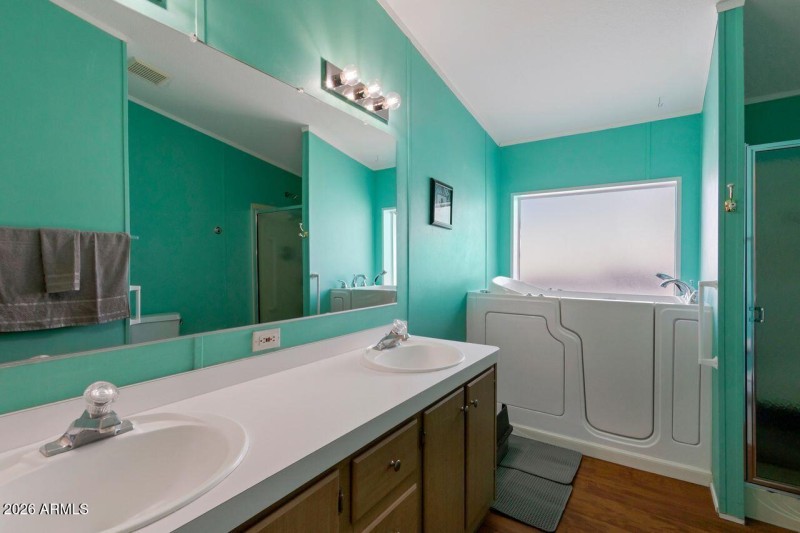 Primary Bath with seperate bath & shower